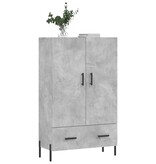 VidaXL Hoge kast 69,5x31x115 cm bewerkt hout betongrijs