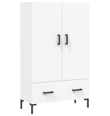 VidaXL Hoge kast 69,5x31x115 cm bewerkt hout wit