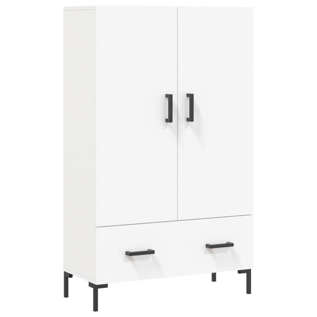 VidaXL Hoge kast 69,5x31x115 cm bewerkt hout wit