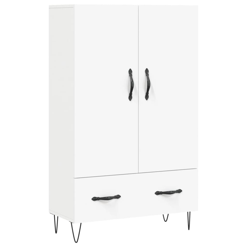 VidaXL Hoge kast 69,5x31x115 cm bewerkt hout wit