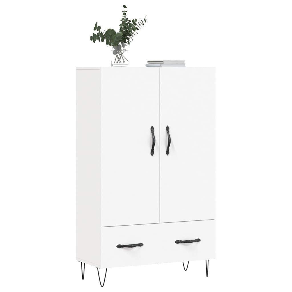 VidaXL Hoge kast 69,5x31x115 cm bewerkt hout wit