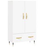 VidaXL Hoge kast 69,5x31x115 cm bewerkt hout wit