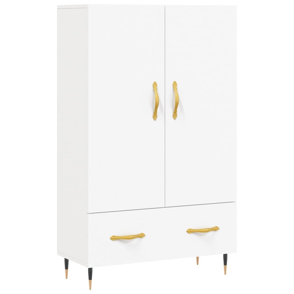 VidaXL Hoge kast 69,5x31x115 cm bewerkt hout wit
