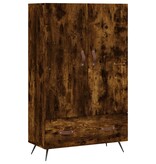 vidaXL Hoge kast 69,5x31x115 cm bewerkt hout gerookt eikenkleurig