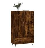 vidaXL Hoge kast 69,5x31x115 cm bewerkt hout gerookt eikenkleurig