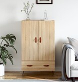 VidaXL Hoge kast 69,5x31x115 cm bewerkt hout sonoma eikenkleurig