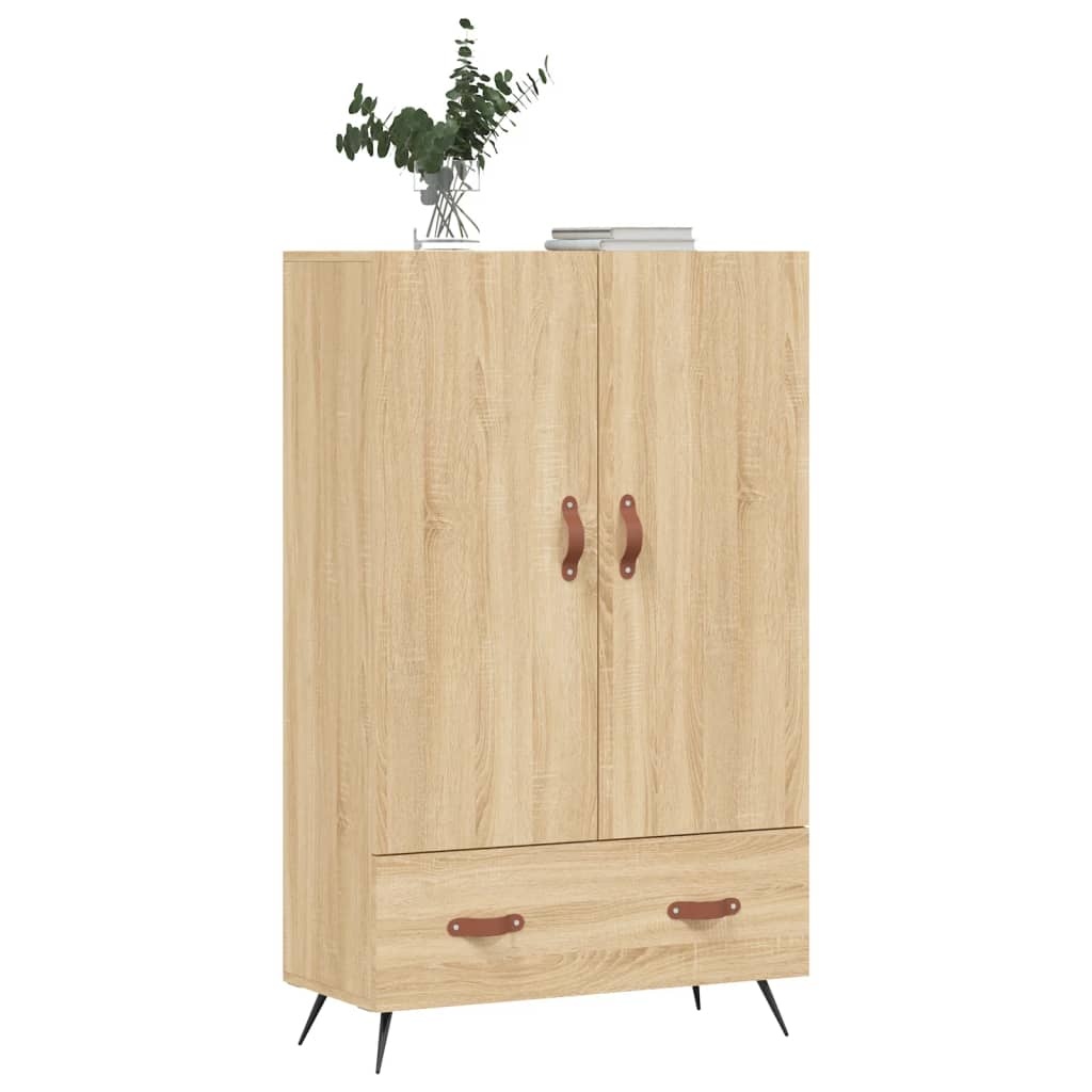 vidaXL Hoge kast 69,5x31x115 cm bewerkt hout sonoma eikenkleurig