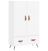 VidaXL Hoge kast 69,5x31x115 cm bewerkt hout wit