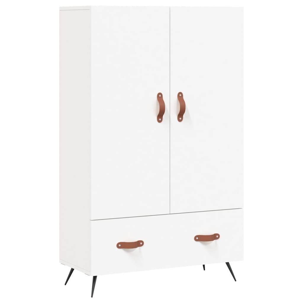 VidaXL Hoge kast 69,5x31x115 cm bewerkt hout wit