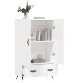 VidaXL Hoge kast 69,5x31x115 cm bewerkt hout wit