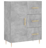 VidaXL Dressoir 69,5x34x90 cm bewerkt hout betongrijs