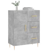 VidaXL Dressoir 69,5x34x90 cm bewerkt hout betongrijs