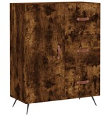 VidaXL Dressoir 69,5x34x90 cm bewerkt hout gerookt eikenkleurig