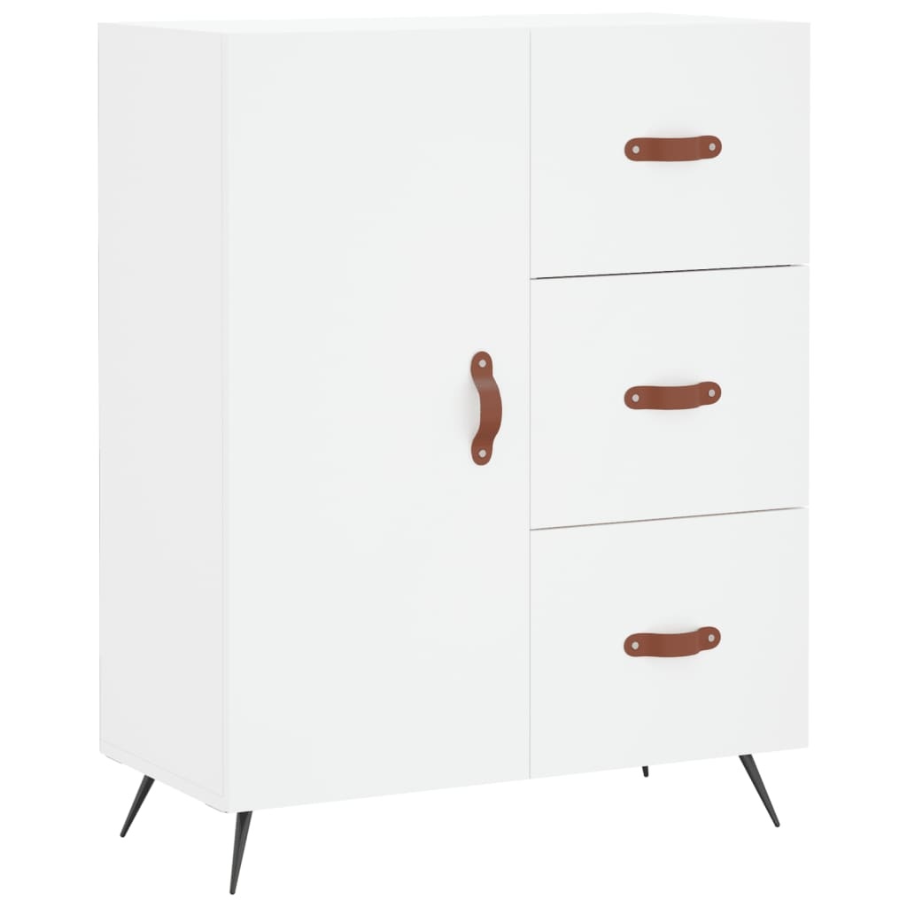 VidaXL Dressoir 69,5x34x90 cm bewerkt hout wit