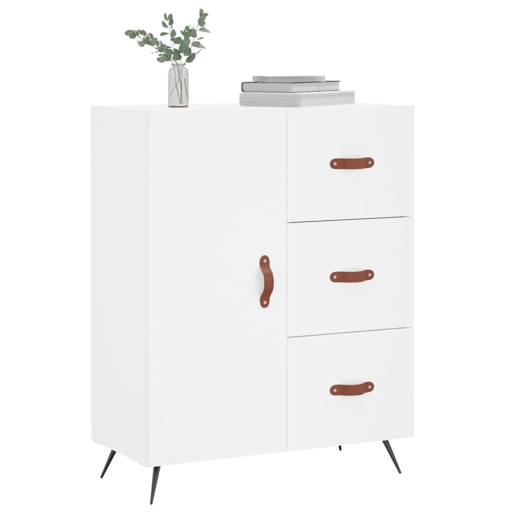 VidaXL Dressoir 69,5x34x90 cm bewerkt hout wit