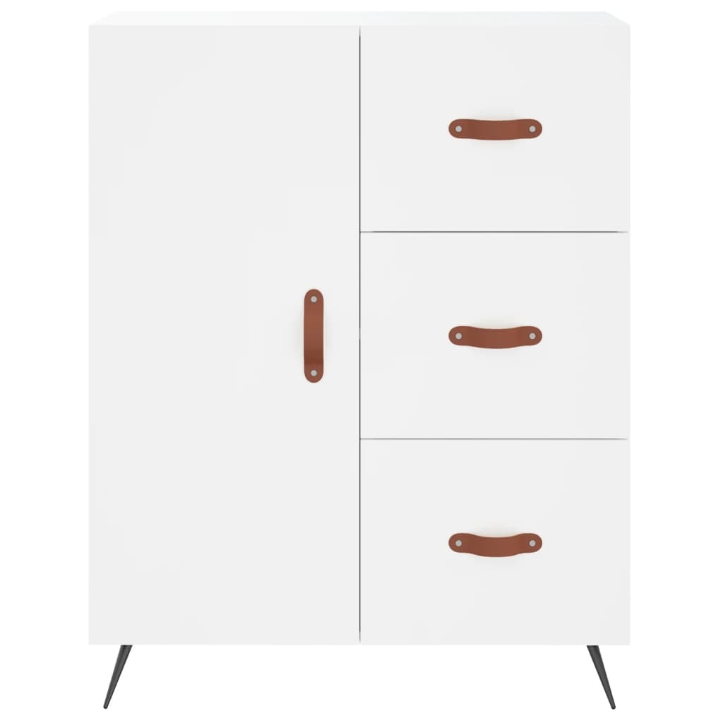VidaXL Dressoir 69,5x34x90 cm bewerkt hout wit