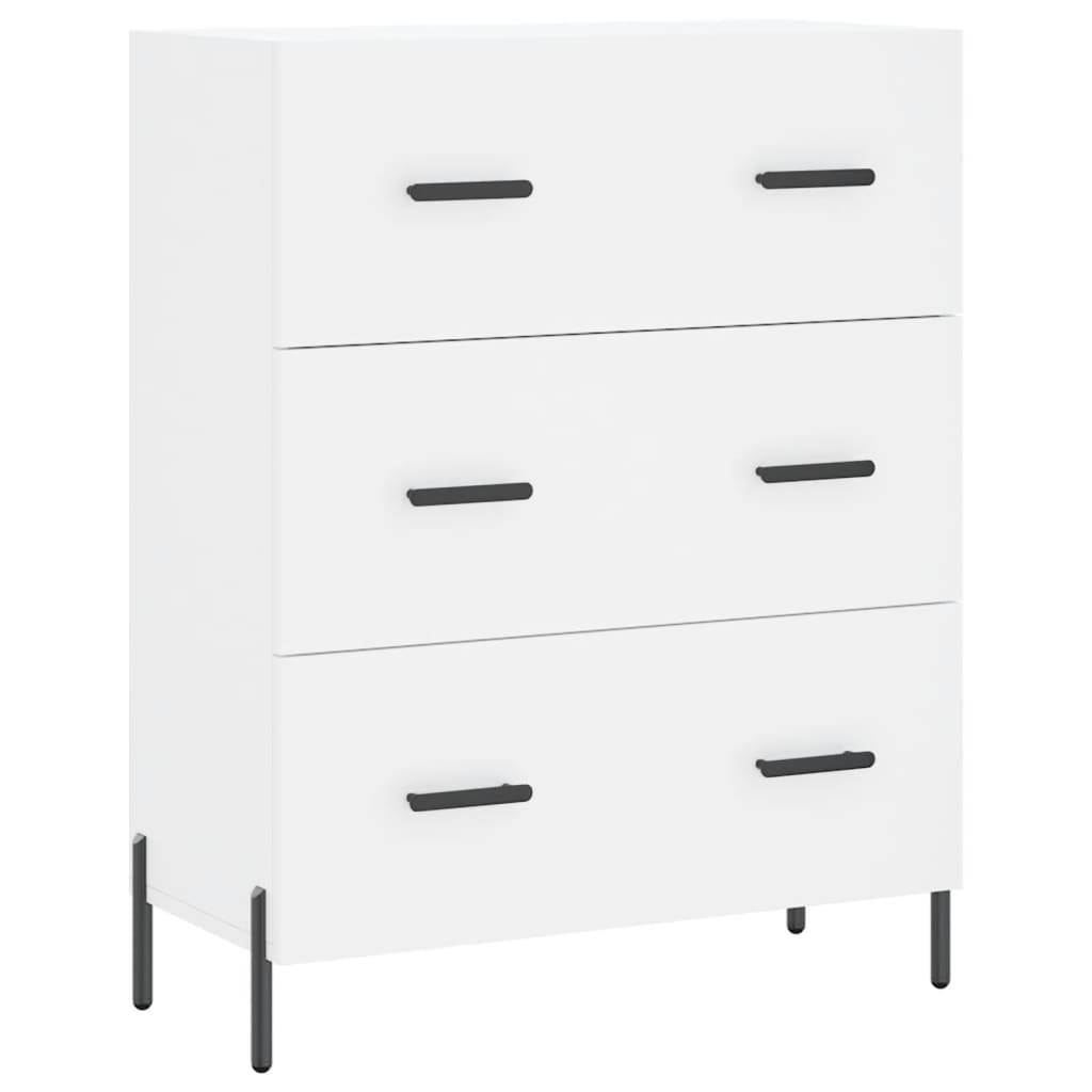 VidaXL Dressoir 69,5x34x90 cm bewerkt hout wit