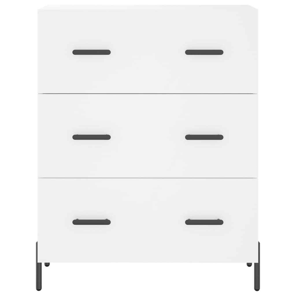 VidaXL Dressoir 69,5x34x90 cm bewerkt hout wit