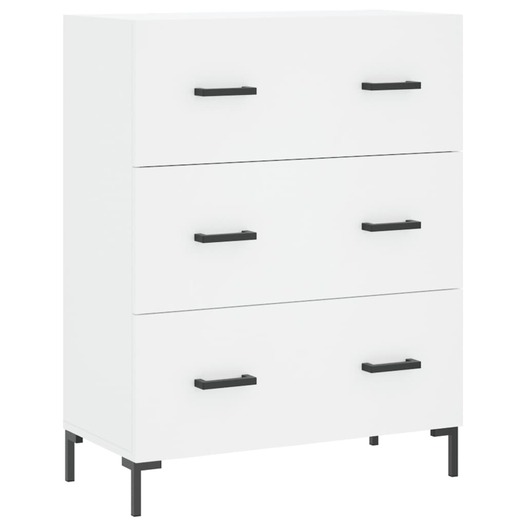 VidaXL Dressoir 69,5x34x90 cm bewerkt hout wit