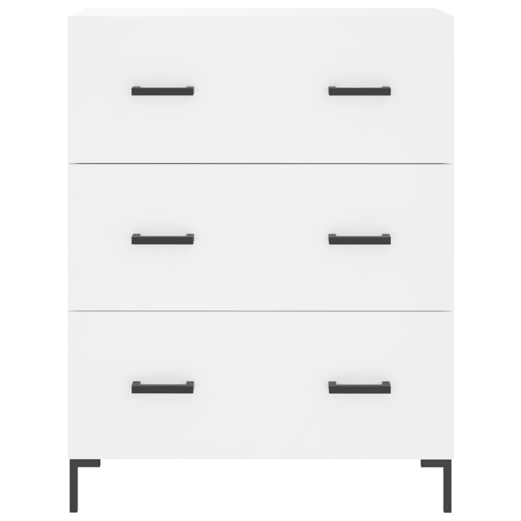 VidaXL Dressoir 69,5x34x90 cm bewerkt hout wit