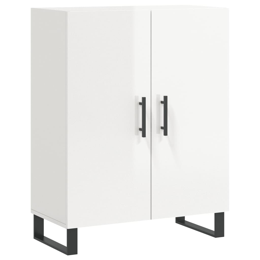 VidaXL Dressoir 69,5x34x90 cm bewerkt hout hoogglans wit