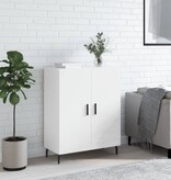 VidaXL Dressoir 69,5x34x90 cm bewerkt hout hoogglans wit
