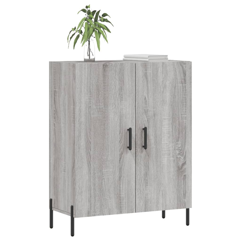 VidaXL Dressoir 69,5x34x90 cm bewerkt hout grijs sonoma eikenkleurig