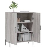 VidaXL Dressoir 69,5x34x90 cm bewerkt hout grijs sonoma eikenkleurig