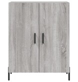 VidaXL Dressoir 69,5x34x90 cm bewerkt hout grijs sonoma eikenkleurig