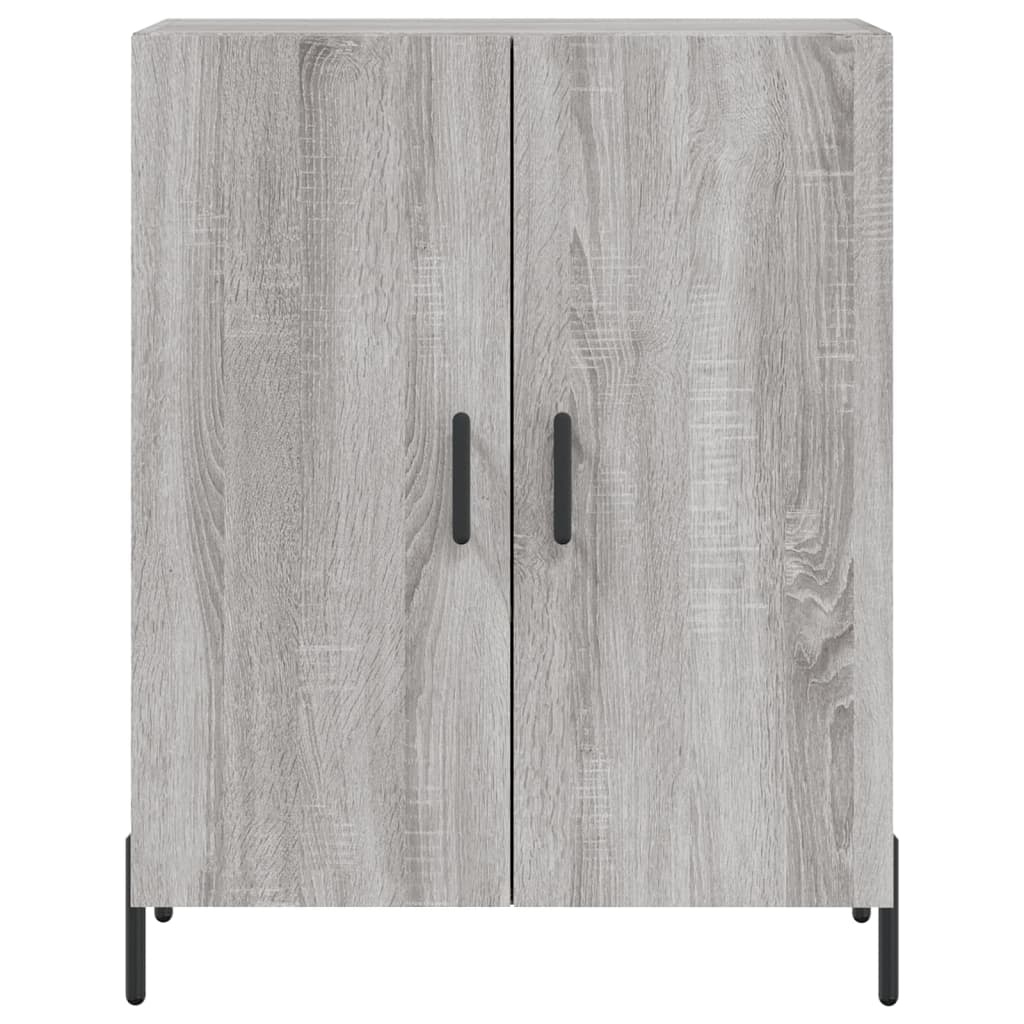 VidaXL Dressoir 69,5x34x90 cm bewerkt hout grijs sonoma eikenkleurig