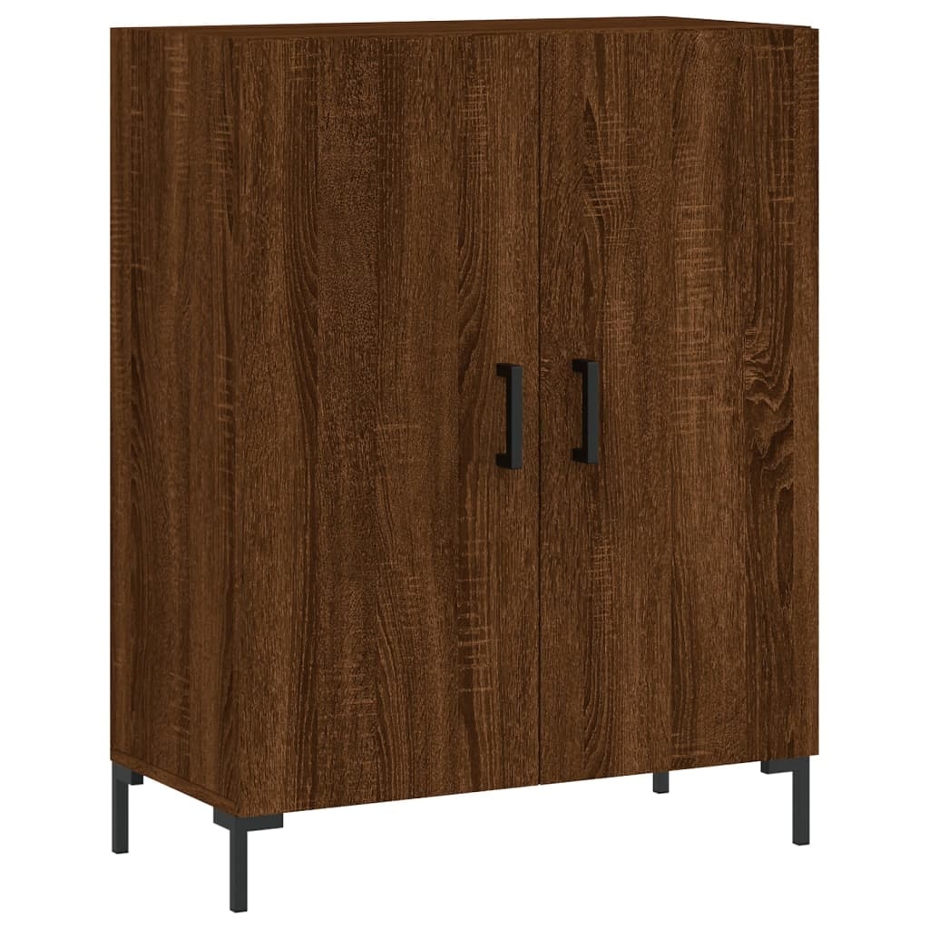 VidaXL Dressoir 69,5x34x90 cm bewerkt hout bruineikenkleurig