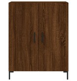 VidaXL Dressoir 69,5x34x90 cm bewerkt hout bruineikenkleurig
