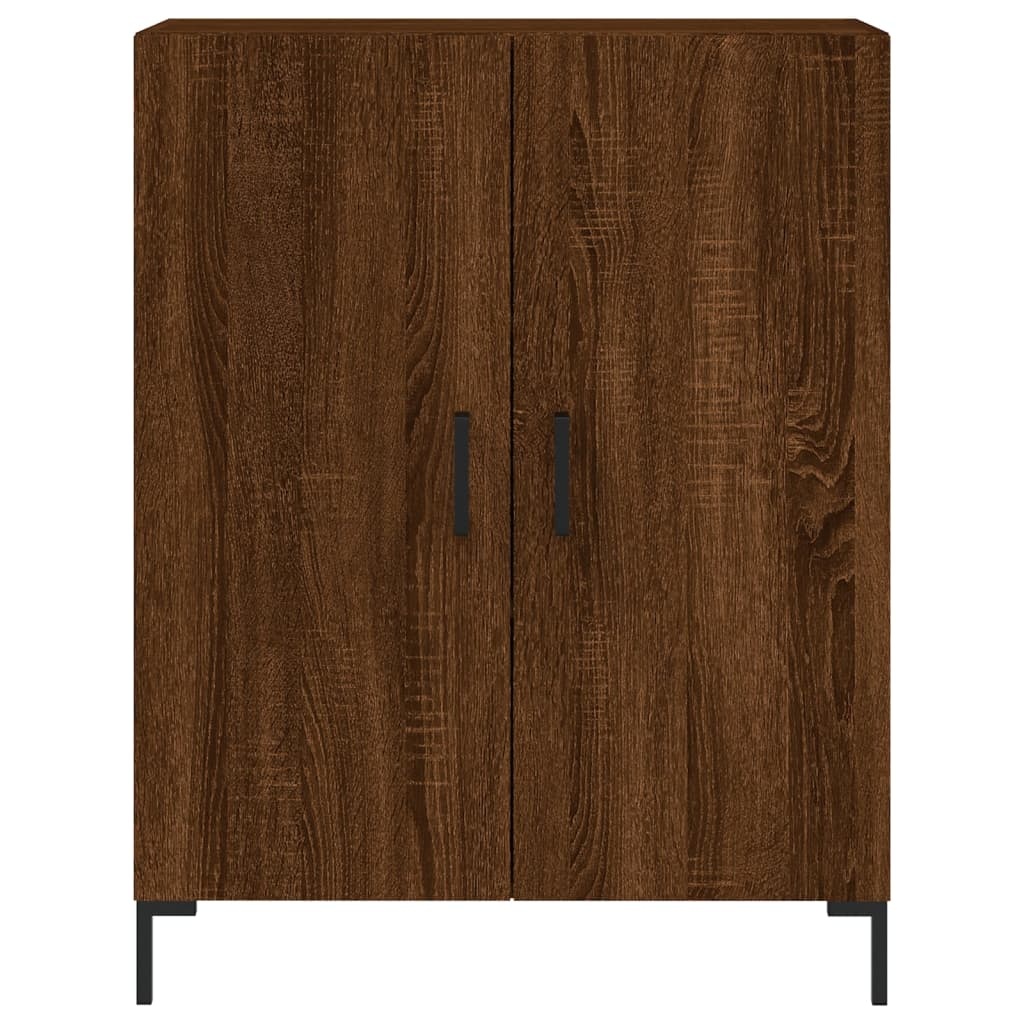 VidaXL Dressoir 69,5x34x90 cm bewerkt hout bruineikenkleurig