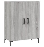 VidaXL Dressoir 69,5x34x90 cm bewerkt hout grijs sonoma eikenkleurig