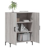VidaXL Dressoir 69,5x34x90 cm bewerkt hout grijs sonoma eikenkleurig