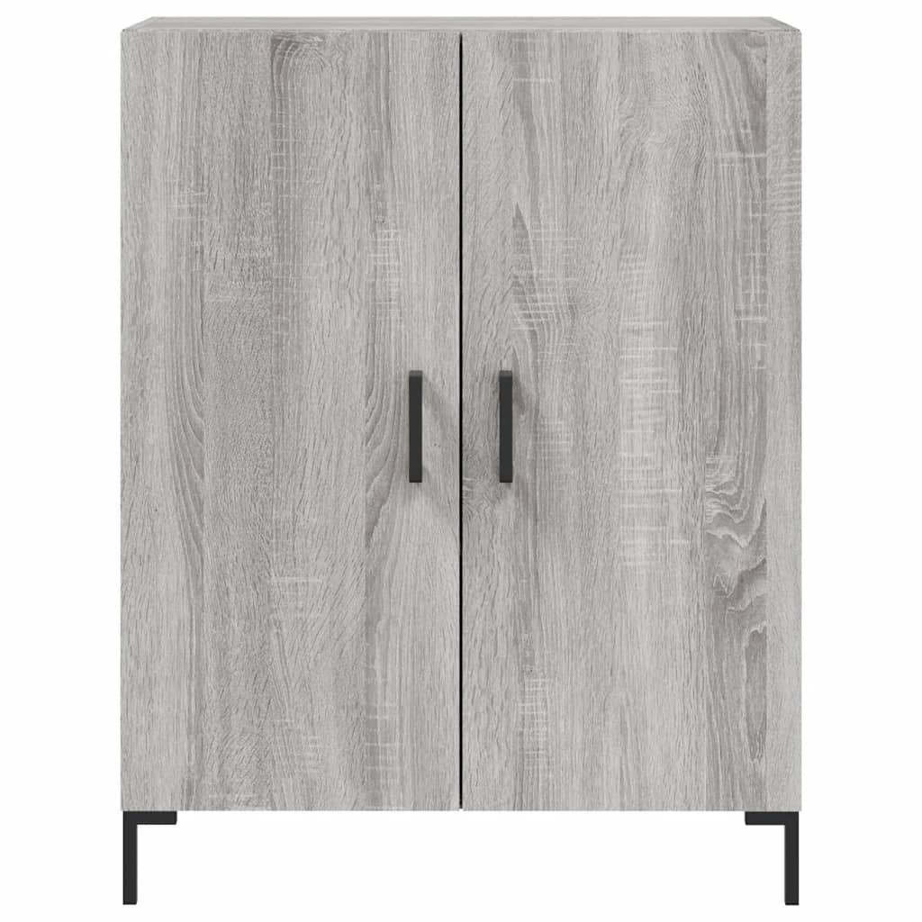 VidaXL Dressoir 69,5x34x90 cm bewerkt hout grijs sonoma eikenkleurig