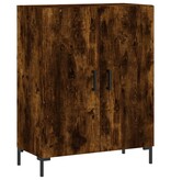 VidaXL Dressoir 69,5x34x90 cm bewerkt hout gerookt eikenkleurig
