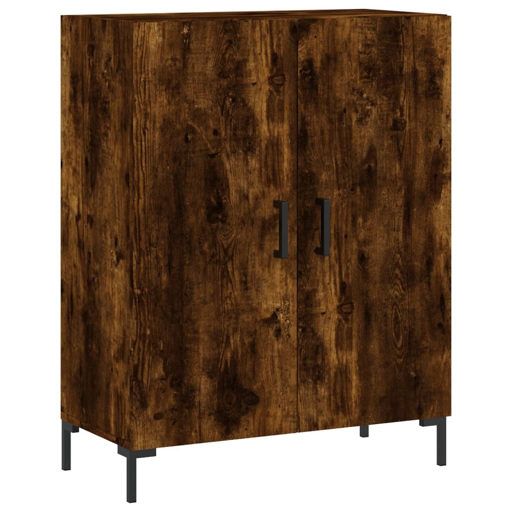 VidaXL Dressoir 69,5x34x90 cm bewerkt hout gerookt eikenkleurig