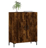 VidaXL Dressoir 69,5x34x90 cm bewerkt hout gerookt eikenkleurig