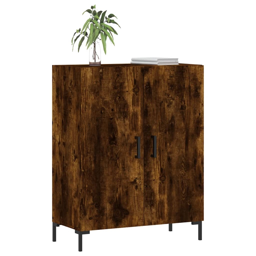 VidaXL Dressoir 69,5x34x90 cm bewerkt hout gerookt eikenkleurig