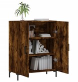 VidaXL Dressoir 69,5x34x90 cm bewerkt hout gerookt eikenkleurig