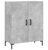 VidaXL Dressoir 69,5x34x90 cm bewerkt hout betongrijs