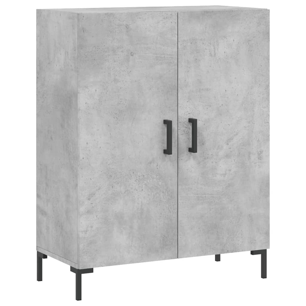 VidaXL Dressoir 69,5x34x90 cm bewerkt hout betongrijs