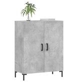 VidaXL Dressoir 69,5x34x90 cm bewerkt hout betongrijs