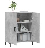 VidaXL Dressoir 69,5x34x90 cm bewerkt hout betongrijs