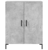 VidaXL Dressoir 69,5x34x90 cm bewerkt hout betongrijs