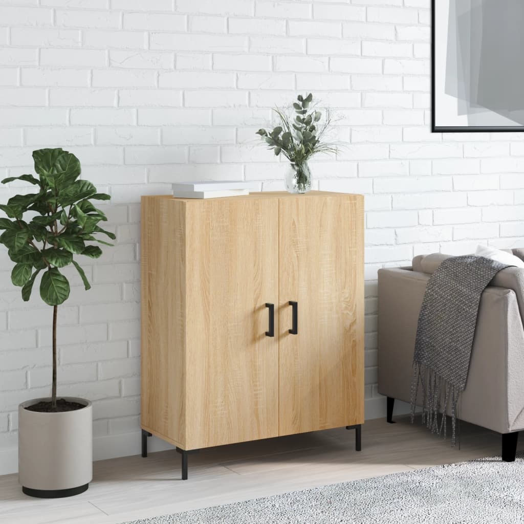 VidaXL Dressoir 69,5x34x90 cm bewerkt hout sonoma eikenkleurig