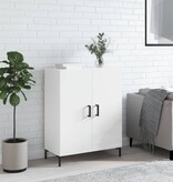 VidaXL Dressoir 69,5x34x90 cm bewerkt hout hoogglans wit