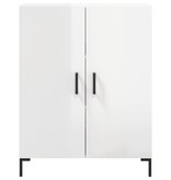 VidaXL Dressoir 69,5x34x90 cm bewerkt hout hoogglans wit