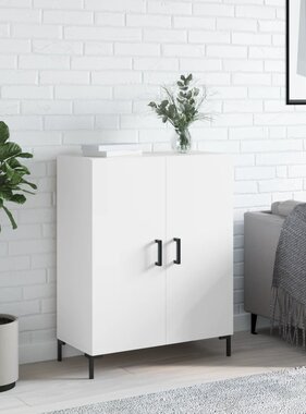 VidaXL Dressoir 69,5x34x90 cm bewerkt hout wit